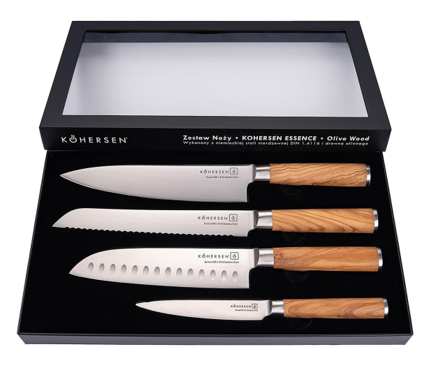 Kohersen Zestaw 4 Noży KOHERSEN Essence OLIVE WOOD - 1519413 - zdjęcie
